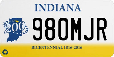 IN license plate 980MJR