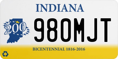 IN license plate 980MJT