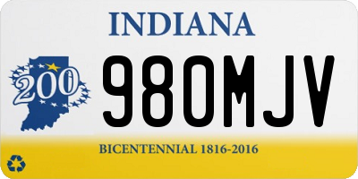 IN license plate 980MJV