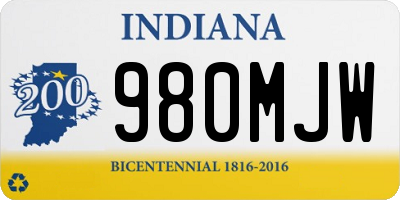 IN license plate 980MJW