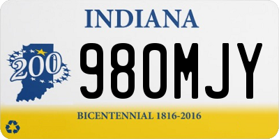 IN license plate 980MJY