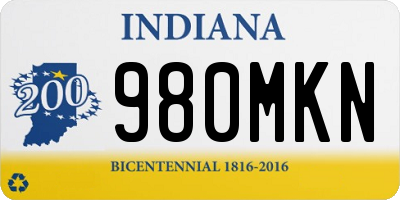 IN license plate 980MKN