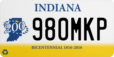 IN license plate 980MKP