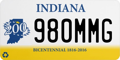 IN license plate 980MMG