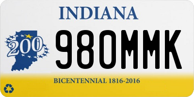 IN license plate 980MMK
