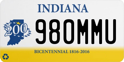 IN license plate 980MMU