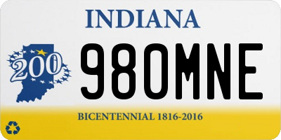 IN license plate 980MNE