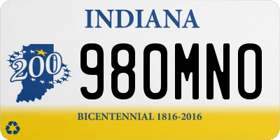 IN license plate 980MNO