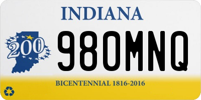 IN license plate 980MNQ