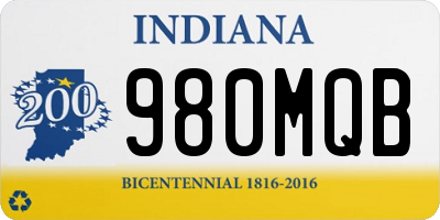 IN license plate 980MQB
