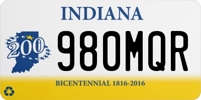 IN license plate 980MQR