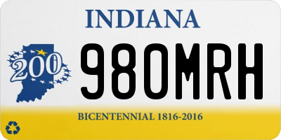 IN license plate 980MRH