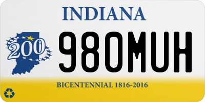 IN license plate 980MUH