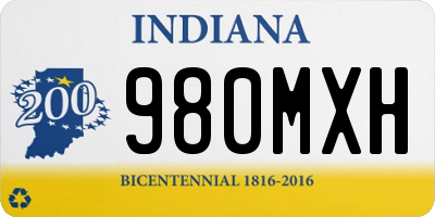 IN license plate 980MXH