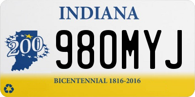 IN license plate 980MYJ