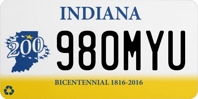 IN license plate 980MYU