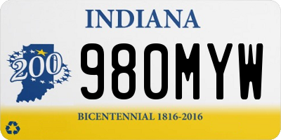 IN license plate 980MYW