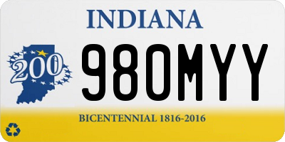 IN license plate 980MYY