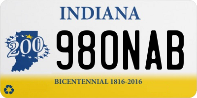 IN license plate 980NAB