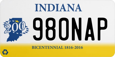 IN license plate 980NAP