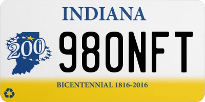 IN license plate 980NFT