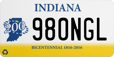 IN license plate 980NGL