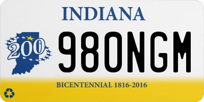 IN license plate 980NGM