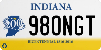 IN license plate 980NGT