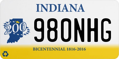 IN license plate 980NHG