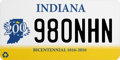 IN license plate 980NHN