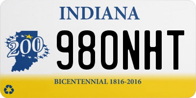 IN license plate 980NHT