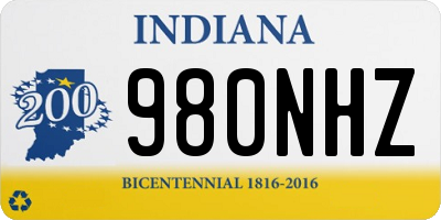 IN license plate 980NHZ