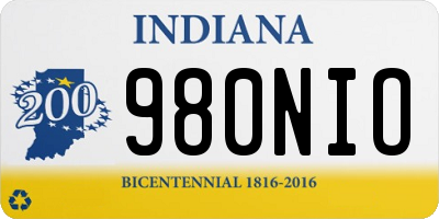 IN license plate 980NIO