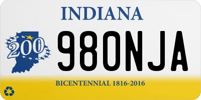 IN license plate 980NJA