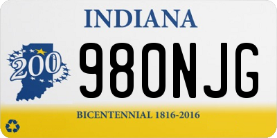 IN license plate 980NJG