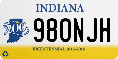 IN license plate 980NJH