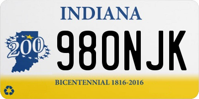 IN license plate 980NJK