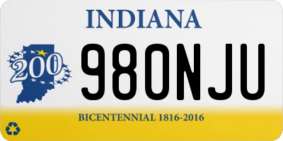 IN license plate 980NJU