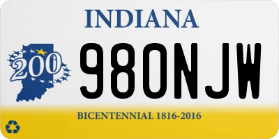 IN license plate 980NJW
