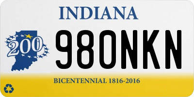 IN license plate 980NKN