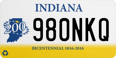 IN license plate 980NKQ