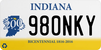 IN license plate 980NKY