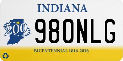 IN license plate 980NLG