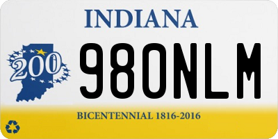 IN license plate 980NLM