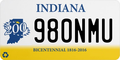 IN license plate 980NMU