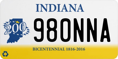 IN license plate 980NNA