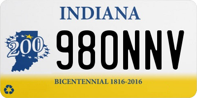 IN license plate 980NNV