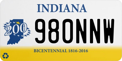 IN license plate 980NNW