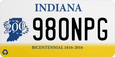 IN license plate 980NPG
