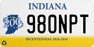 IN license plate 980NPT